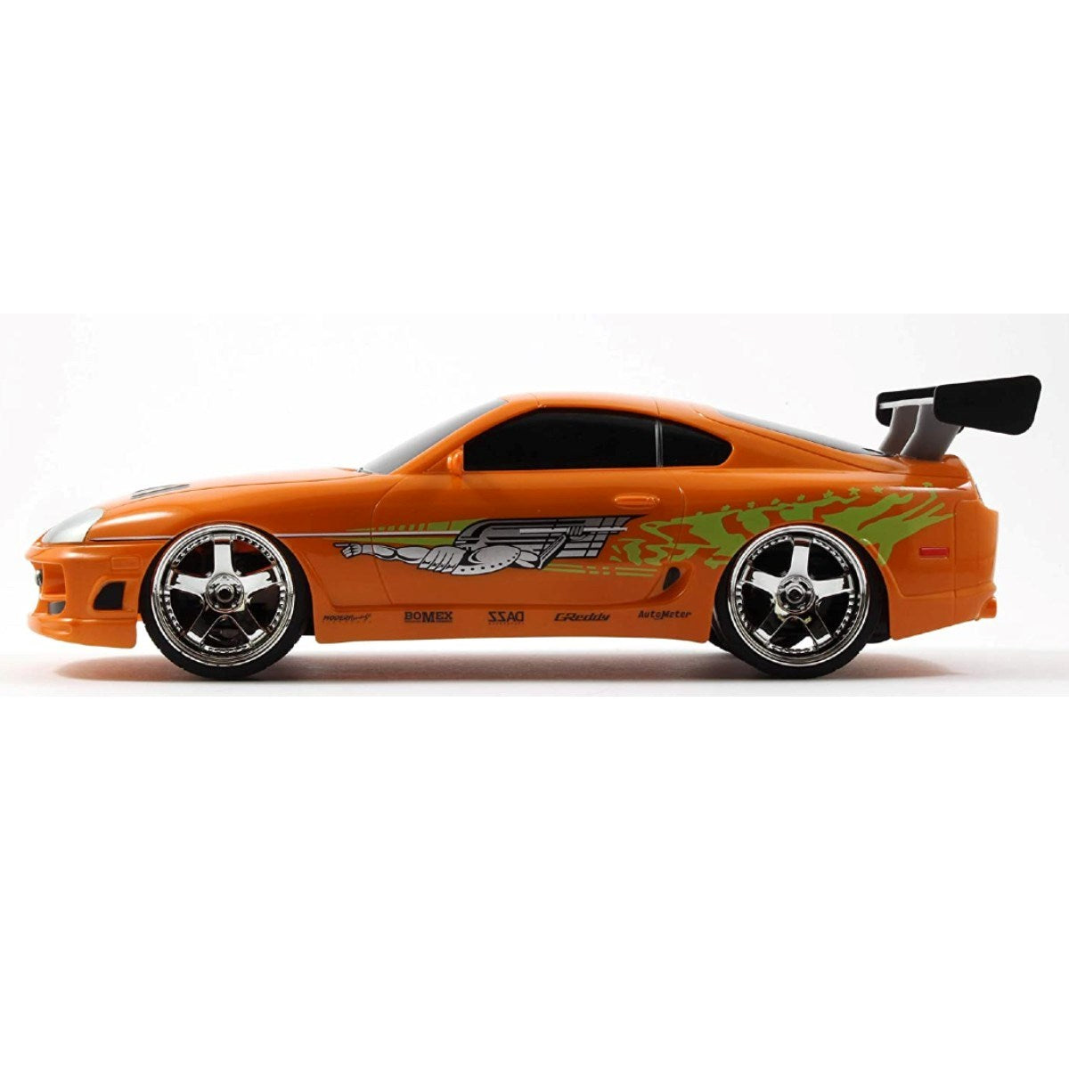 Jada 1:16 RC Brian's Toyota Supra MK4 Uzaktan Kumandalı Araba | 2.4 Ghz USB Şarj 29 Cm Turbo Fonksiyon Fast & Furious Turbo Modlu 6+ Yaş ve Üzeri Çocuklar İçin