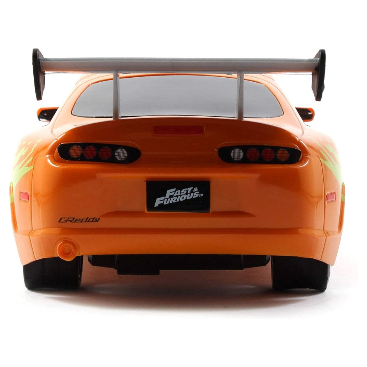 Jada 1:16 RC Brian's Toyota Supra MK4 Uzaktan Kumandalı Araba | 2.4 Ghz USB Şarj 29 Cm Turbo Fonksiyon Fast & Furious Turbo Modlu 6+ Yaş ve Üzeri Çocuklar İçin