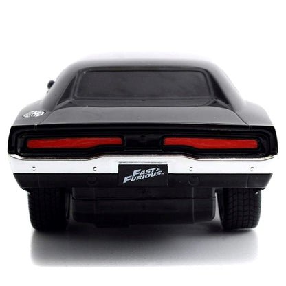 Jada 1:16 RC Dom's Dodge Charger R/T Uzaktan Kumandalı Araba | 2.4 Ghz USB Şarj 29 Cm Turbo Fonksiyon Fast & Furious Turbo Modlu 6+ Yaş ve Üzeri Çocuklar İçin