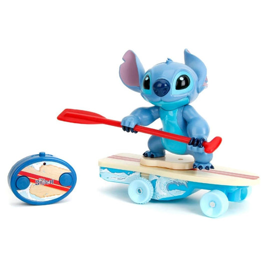 Jada 1:20 Surfer Stitch Uzakntan Kumandalı Araç | 2.4 Ghz 25 Cm Disney Lisanslı Wheelie (Ön Kaldırma) ve 360° Spin Fonksiyonlu +3 Yaş ve Üzeri Çocuklar İçin
