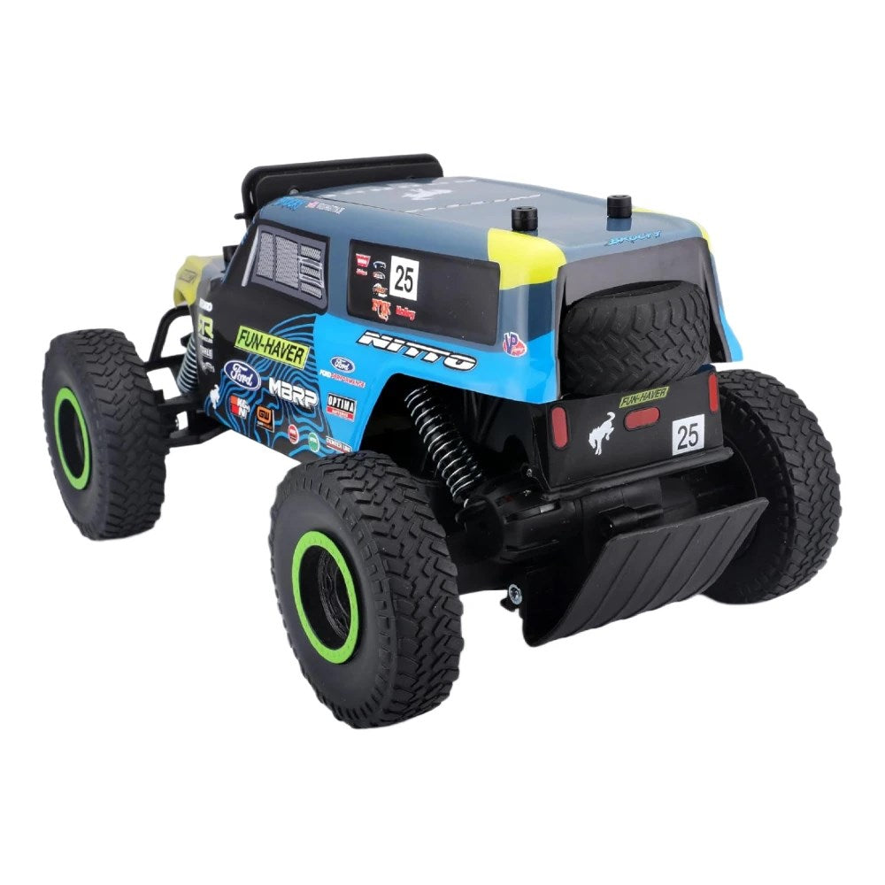Maisto 1:14 RC Ford Bronco Off-Road Brocky Uzaktan Kumandalı Araba | 2.4 Ghz USB Şarj 33 Cm 11 Km/s Işıklı 35 Metre Menzil 8+ Yaş ve Üzeri Çocuklar İçin