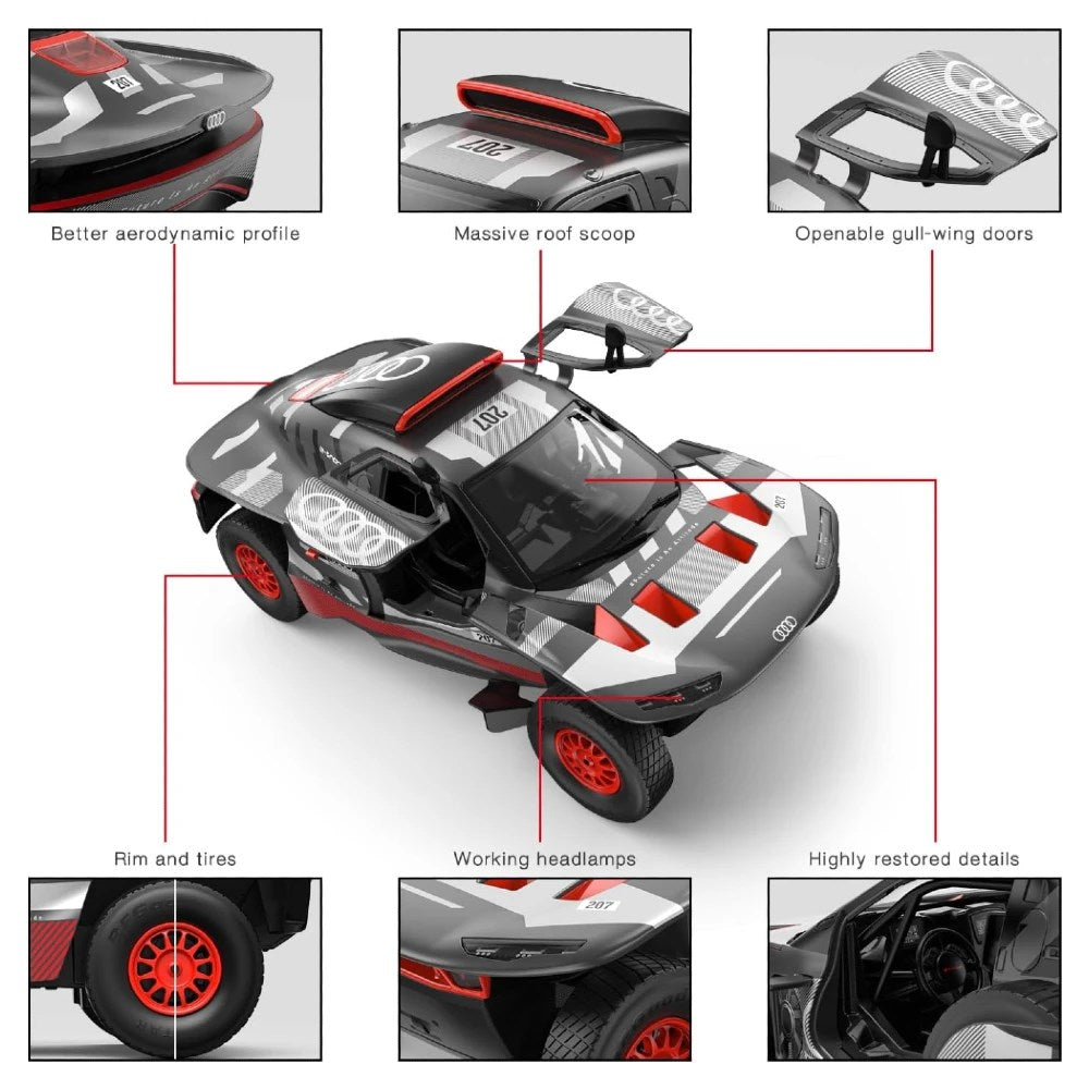 Rastar 1:14 Audi RS Q E-Tron E2 Drift Uzaktan Kumandalı Araba | 2.4 Ghz Full Fonksiyon Açılır Kapı 33 Cm Işıklı Lisanslı Tasarım 6+ Yaş ve Üzeri Çocuklar İçin