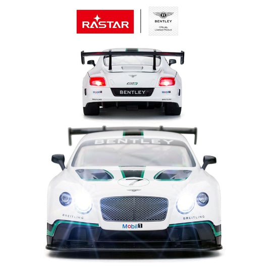 Rastar 1:14 Bentley Continental GT3 Uzaktan Kumandalı Araba | 2.4 Ghz Full Fonksiyon 34 Cm Işıklı Lisanslı Tasarım 6+ Yaş ve Üzeri Çocuklar İçin