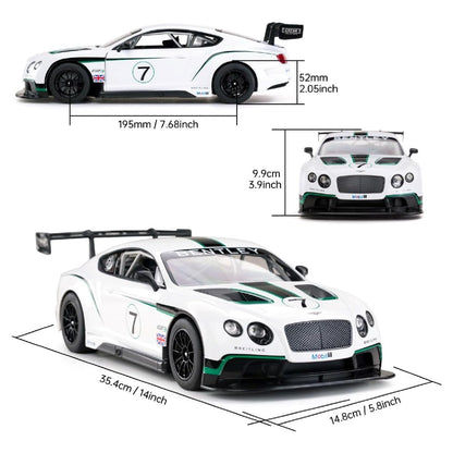 Rastar 1:14 Bentley Continental GT3 Uzaktan Kumandalı Araba | 2.4 Ghz Full Fonksiyon 34 Cm Işıklı Lisanslı Tasarım 6+ Yaş ve Üzeri Çocuklar İçin