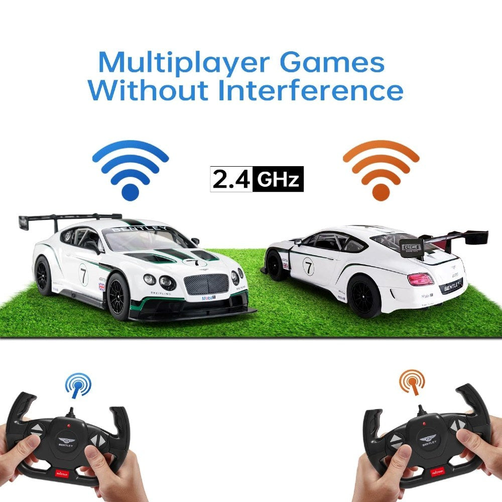 Rastar 1:14 Bentley Continental GT3 Uzaktan Kumandalı Araba | 2.4 Ghz Full Fonksiyon 34 Cm Işıklı Lisanslı Tasarım 6+ Yaş ve Üzeri Çocuklar İçin