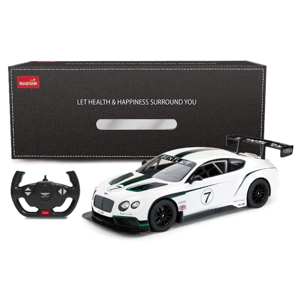 Rastar 1:14 Bentley Continental GT3 Uzaktan Kumandalı Araba | 2.4 Ghz Full Fonksiyon 34 Cm Işıklı Lisanslı Tasarım 6+ Yaş ve Üzeri Çocuklar İçin