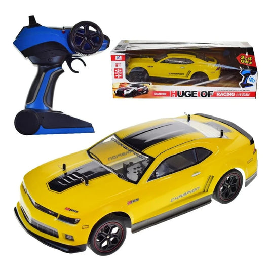 Yile 1:10 RC Huge Of Racing ZL1 Uzaktan Kumandalı Spor Araba | 2.4 Ghz USB Şarj 20 Km/h Sarı 40 Cm 8+ Yaş ve Üzeri Çocuklar İçin